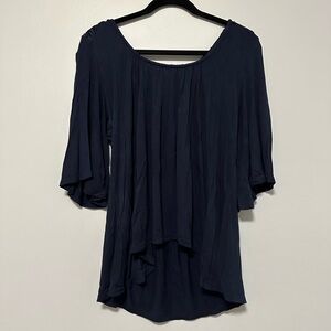 Chic Midnight Blue Women's Blouse